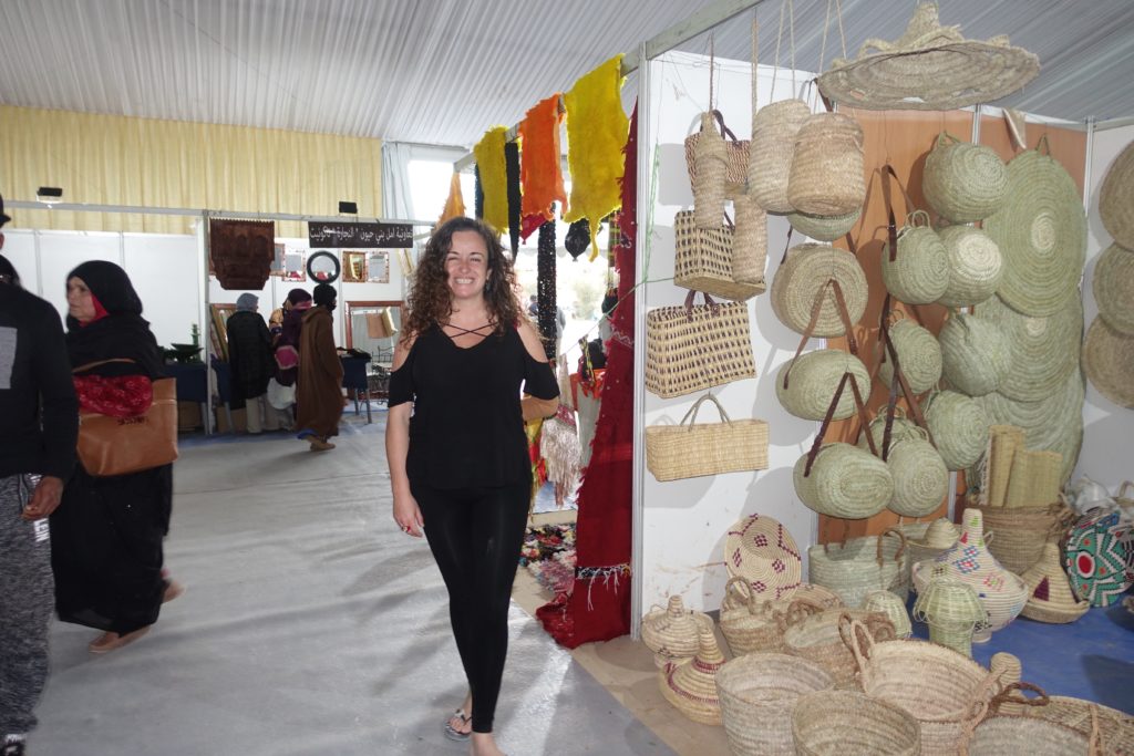 Pilar at Zagora's artisan market
