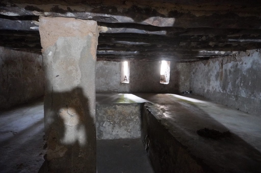 Slave chambers where the slaves were kept in Zanzibar, Stone Town.