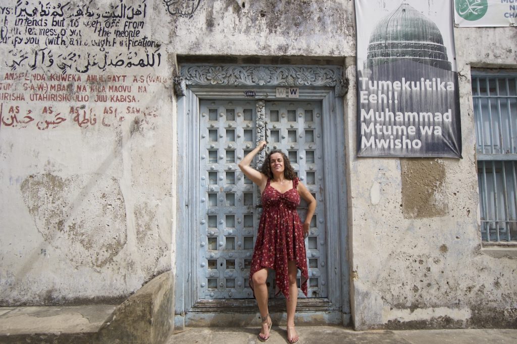 Indo Arab door in Stone Town, Zanzibar