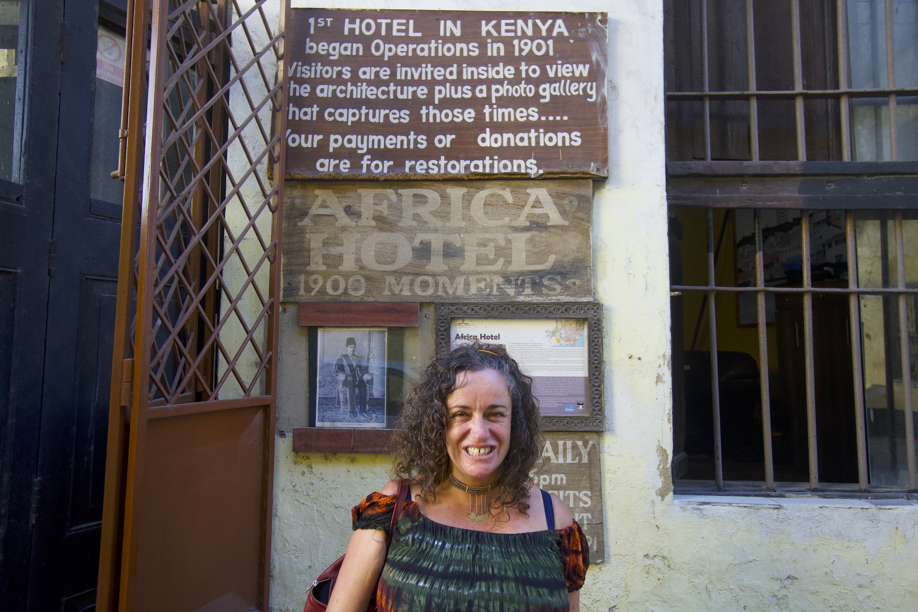 First hotel in Kenya entrance