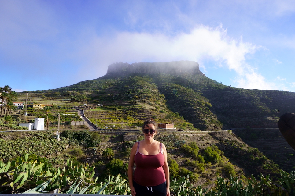 La Fortaleze mountain in Chipude one of the best hiking trails in La Gomera island