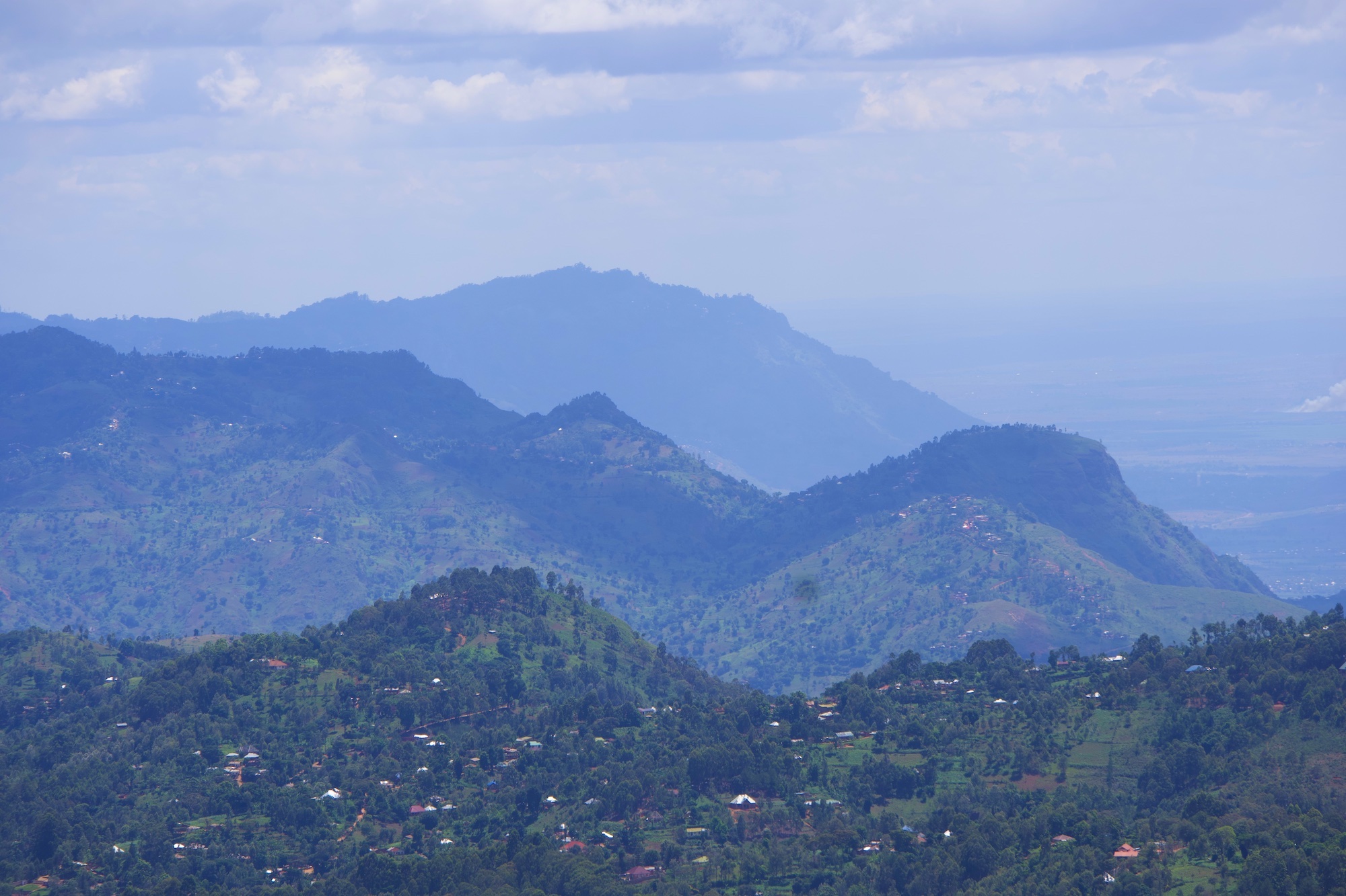 View of the Usambara mountains from Magamba peak