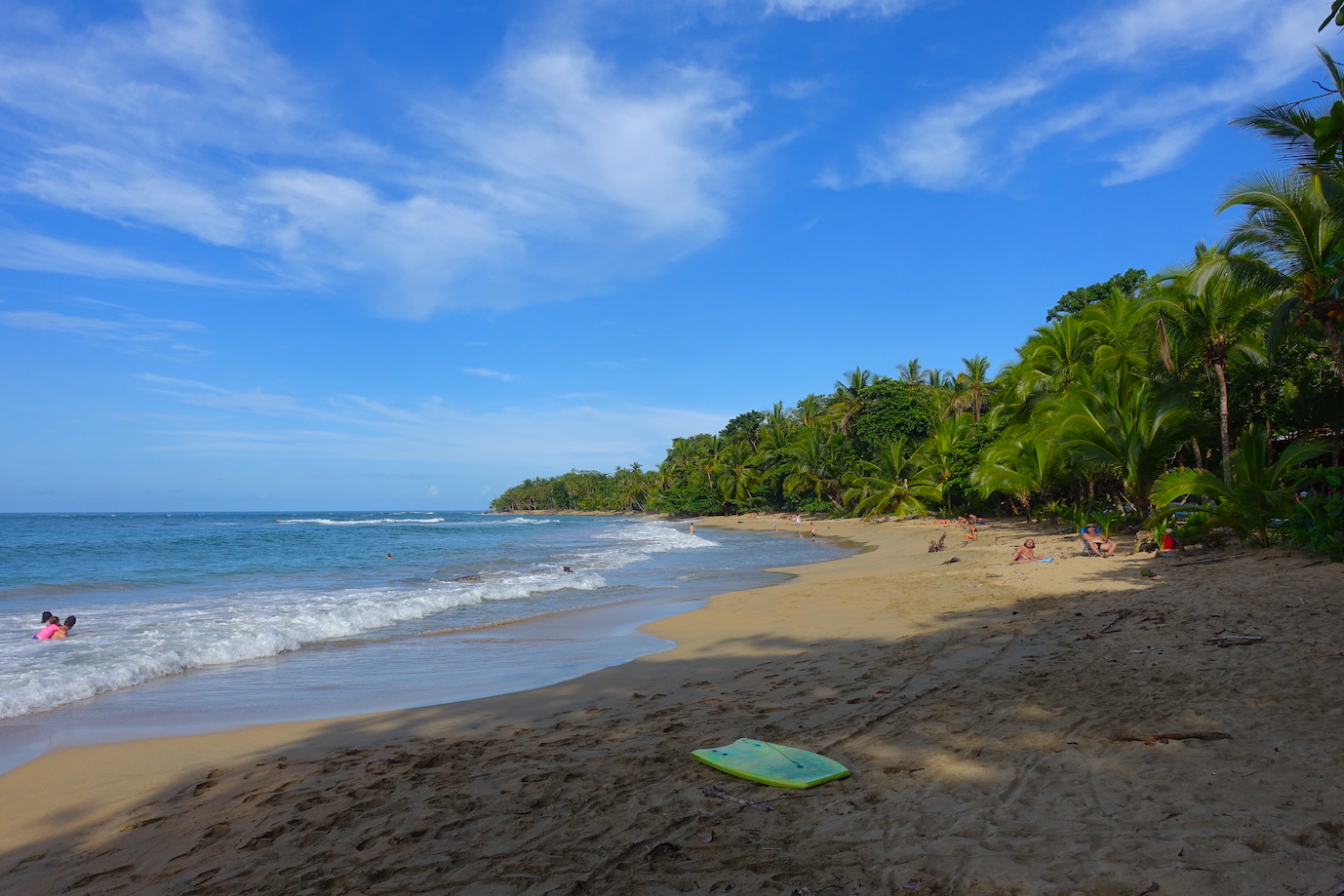 A view of Punta Uva beach close to Puerto Viejo
