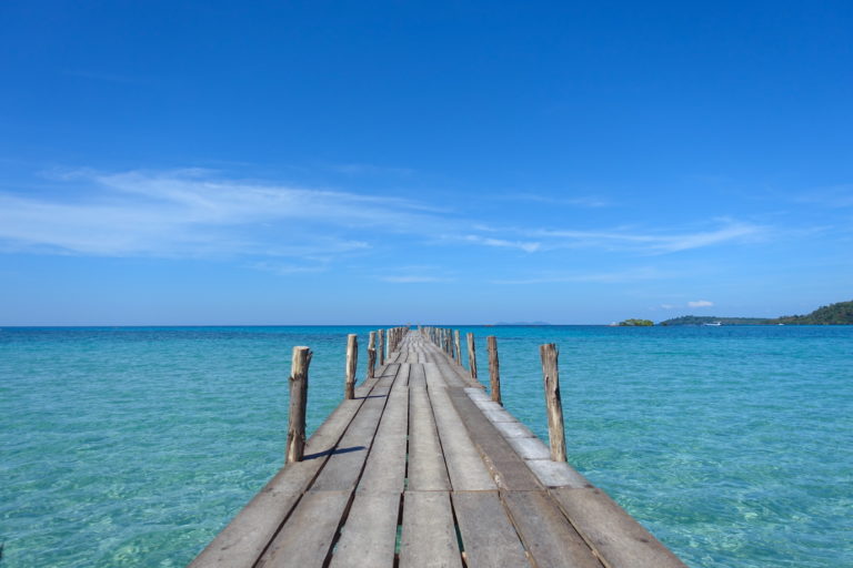 Wooden sea bridge, Koh Kood