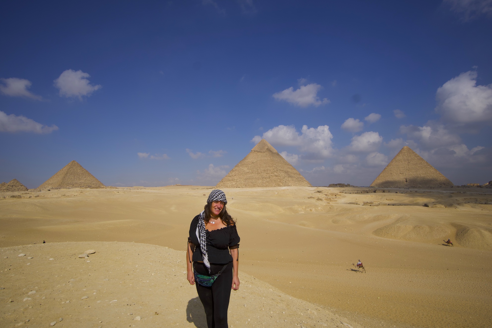 Pilar at the Pyramids panorama viewppoint