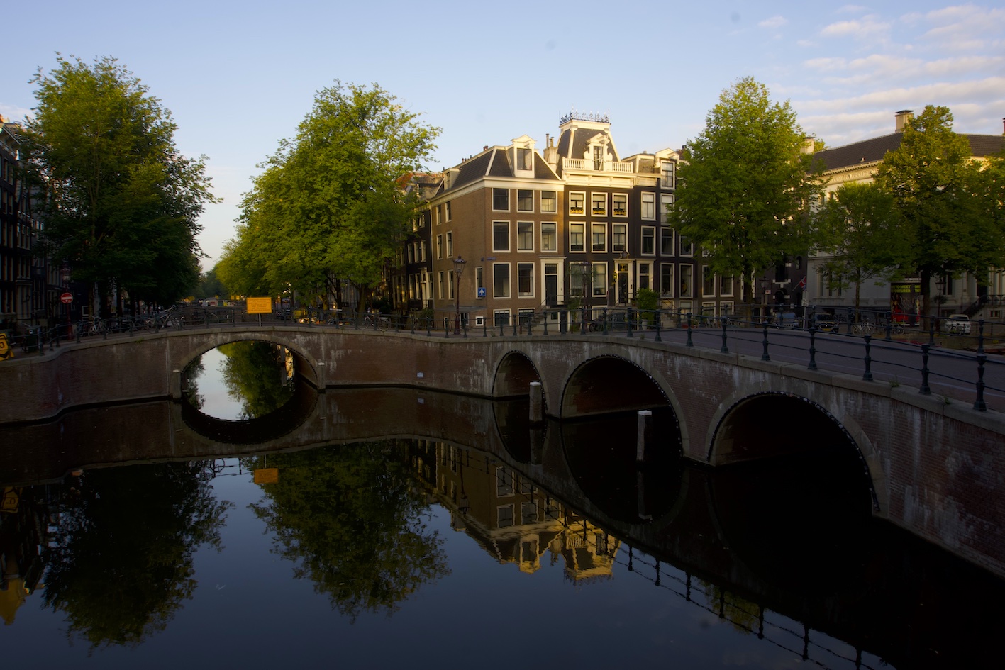 Eearly morning view of some Amsterdam canals