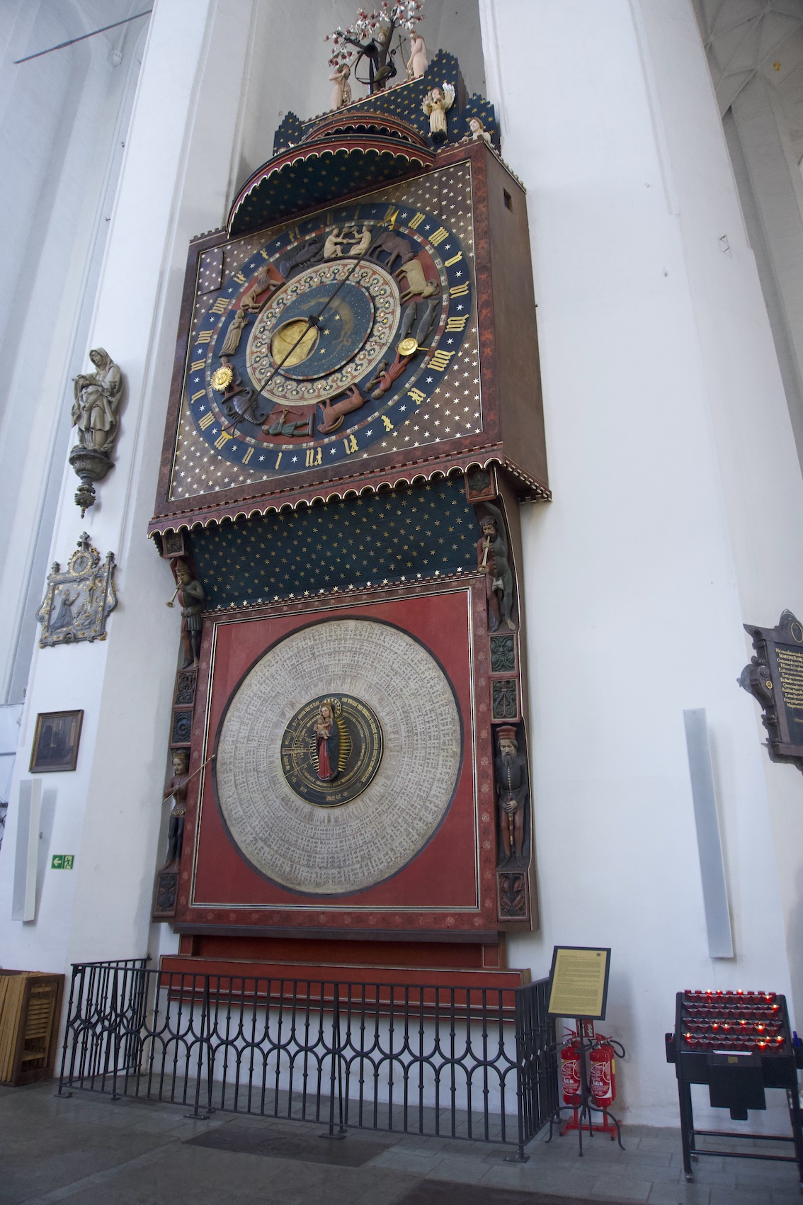 Astronomical clock in Saint Mary's church Gdansk