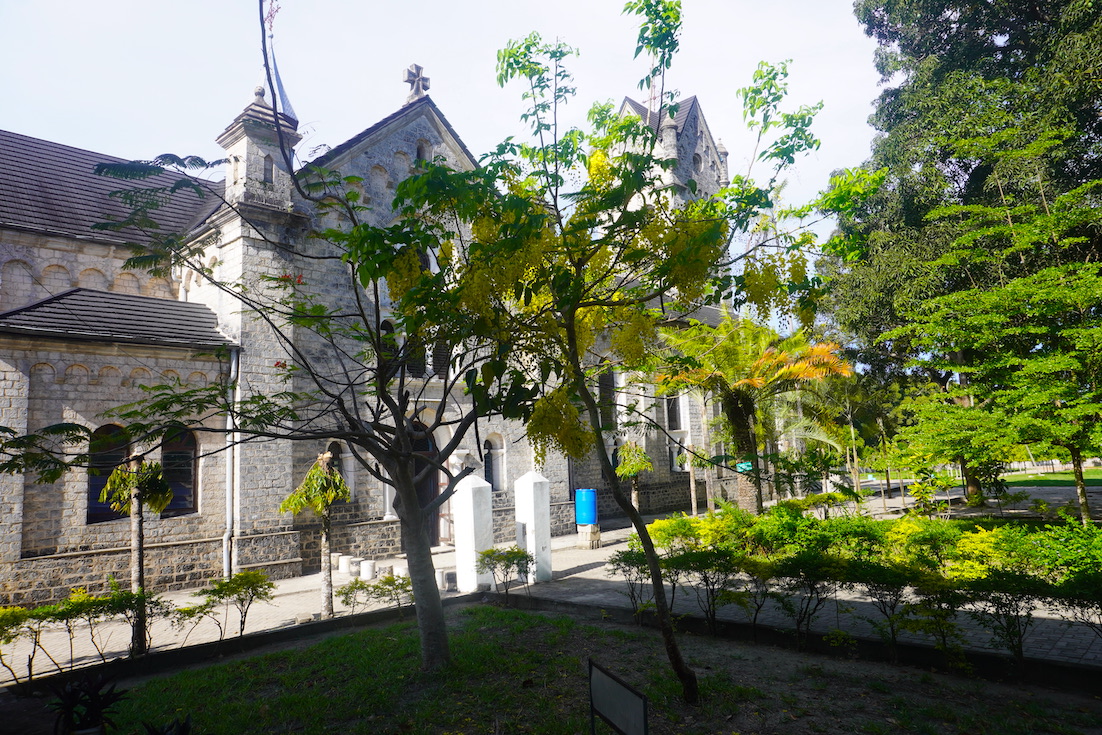 Holy ghost mission Bagamoyo and some trees outside