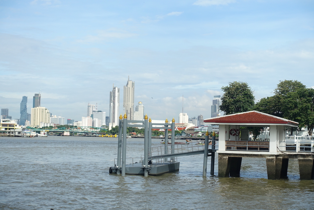 A view of the Chao Praya river and one of the skyline