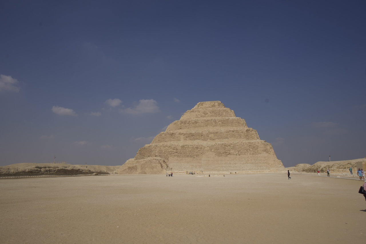 Step Pyramid of Djoser in Saqqara Egypt desert landscape